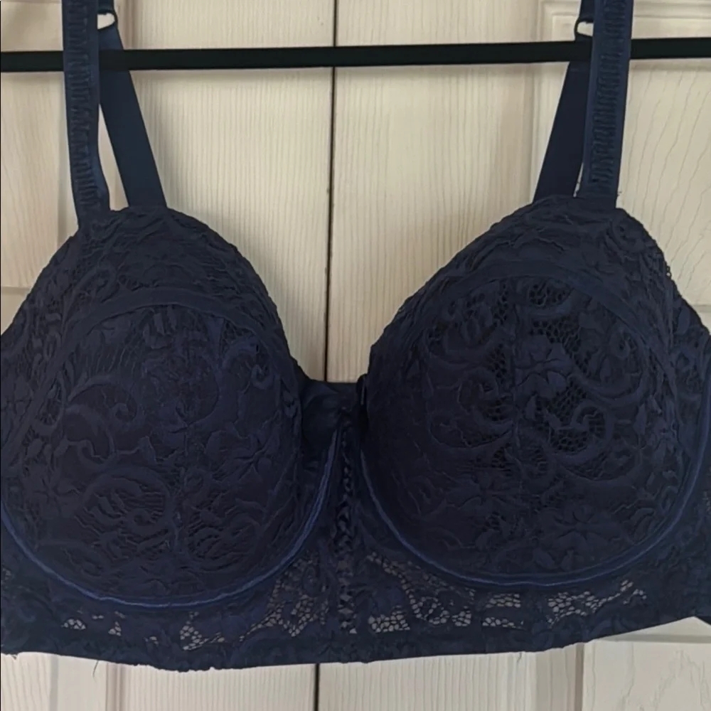 Adore me Luxurious Blue Lace  Bra with Underwire - Picture 9 of 9